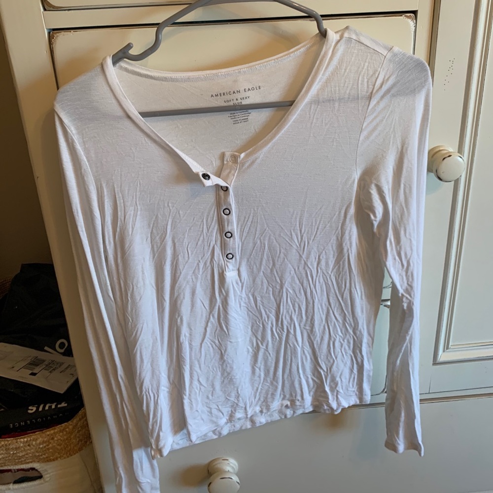 American Eagle soft and sexy henley top